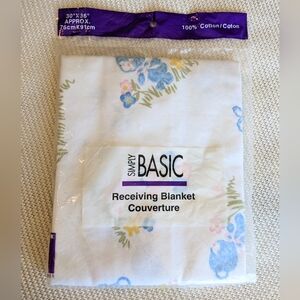 NWT Vintage Simply Basic Baby Blanket 100% Cotton 🇨🇦 Made In Canada 🇨🇦